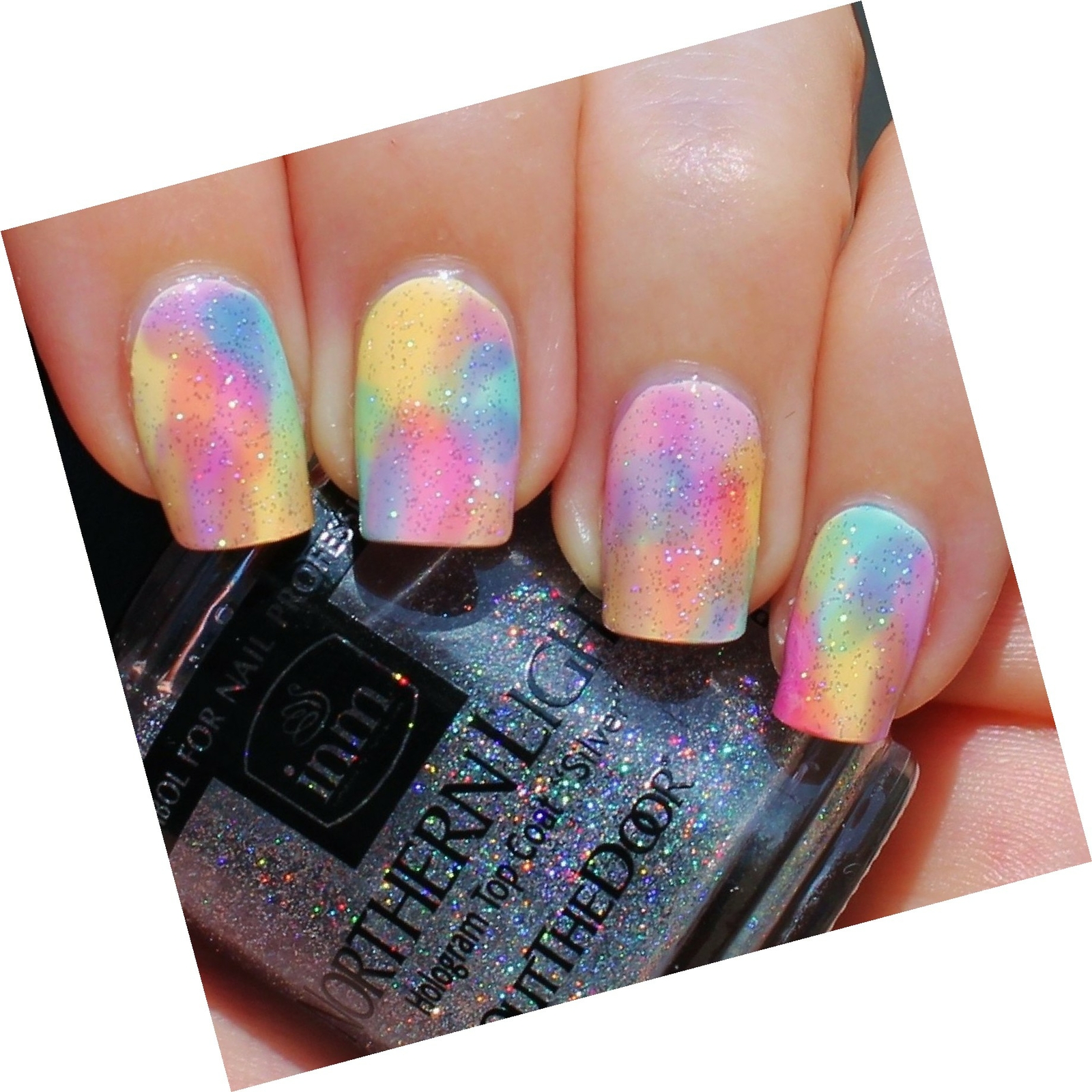inm northern lights hologram top coat