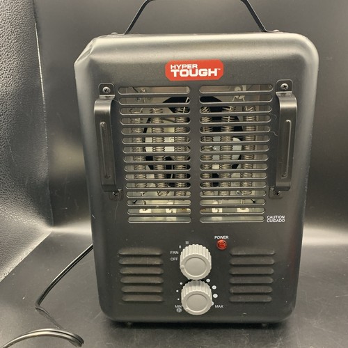 Hyper Tough Utility Space Heater, Fan-Forced Type, Indoor, 1500W - Black... - 第 1/3 張圖片
