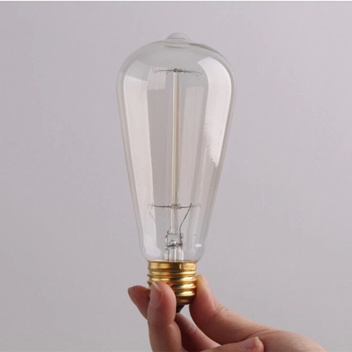 3X 40W Halogen Bulb Warm Lights E27 220~240V ST64 Screw Holder Lighting Fixture - Picture 6 of 8