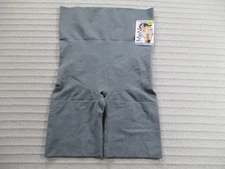 MeMoi Womens Shapewear XL Gray Seamless Tummy Control Thigh Slimming Stretch New