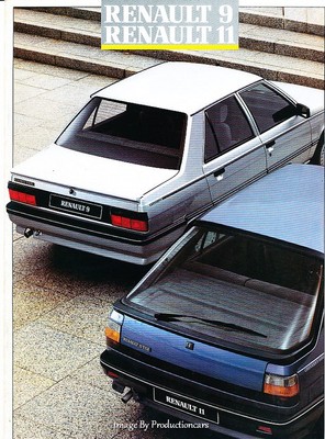 1987 1988 Renault 9 11 24-page German Original Sales Brochure