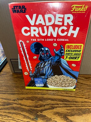 Star Wars Funko Exclusive Vader Crunch Sith Lord SMALL T Shirt Box Unisex