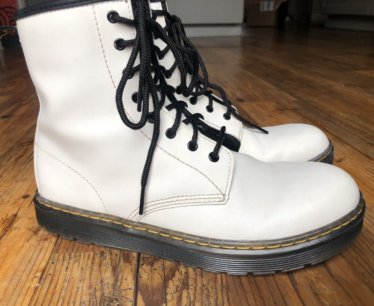 Dr. Martens White Leather Oxford Men’s 6/Women’s 7/Size 38 New Air Wair-$140msrp 1461 Women main image 4