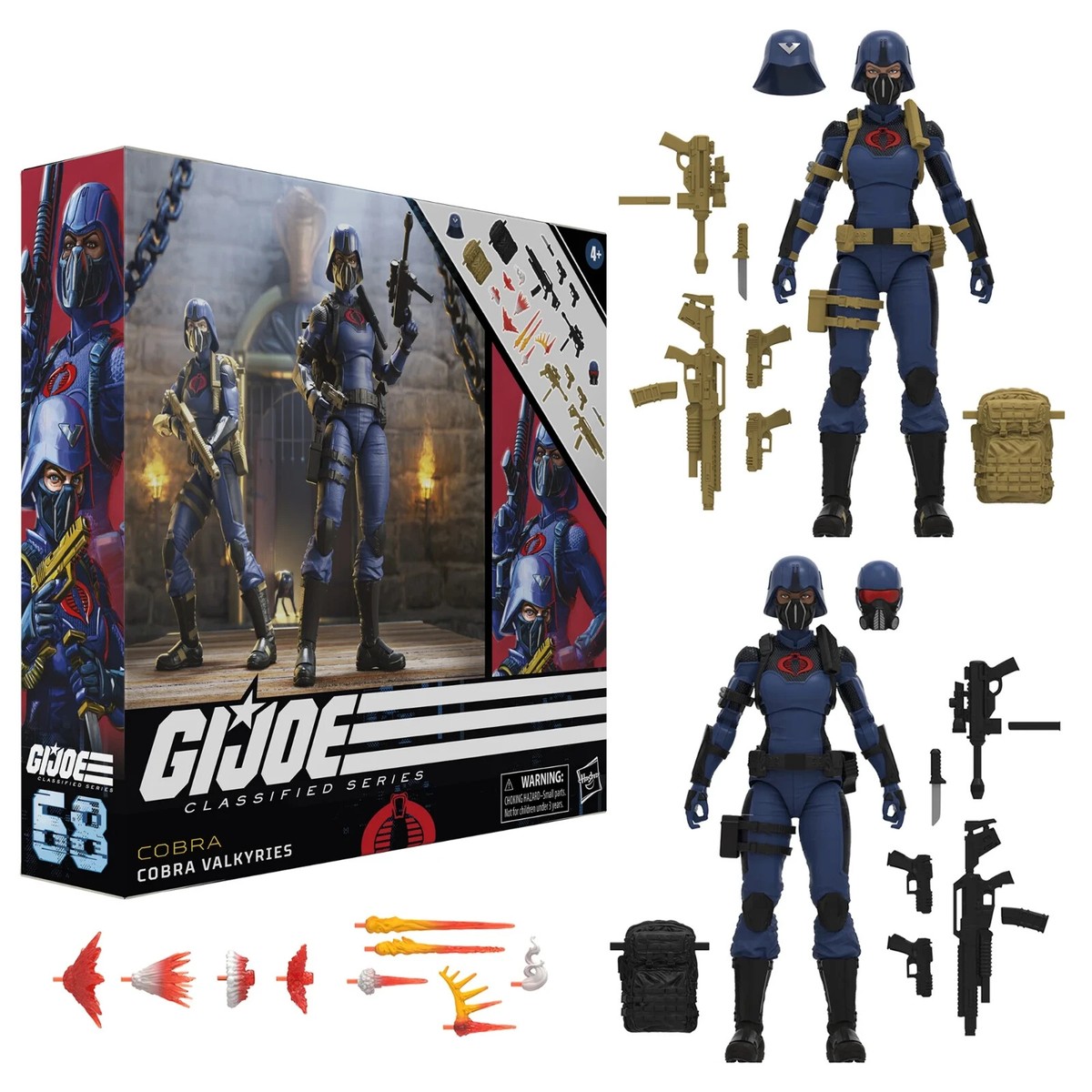 ミリタリー G.I. Joe Classified 68 Cobra Valkyries G.I. Joe Classified Series #68 Cobra Valkyries Exclusive