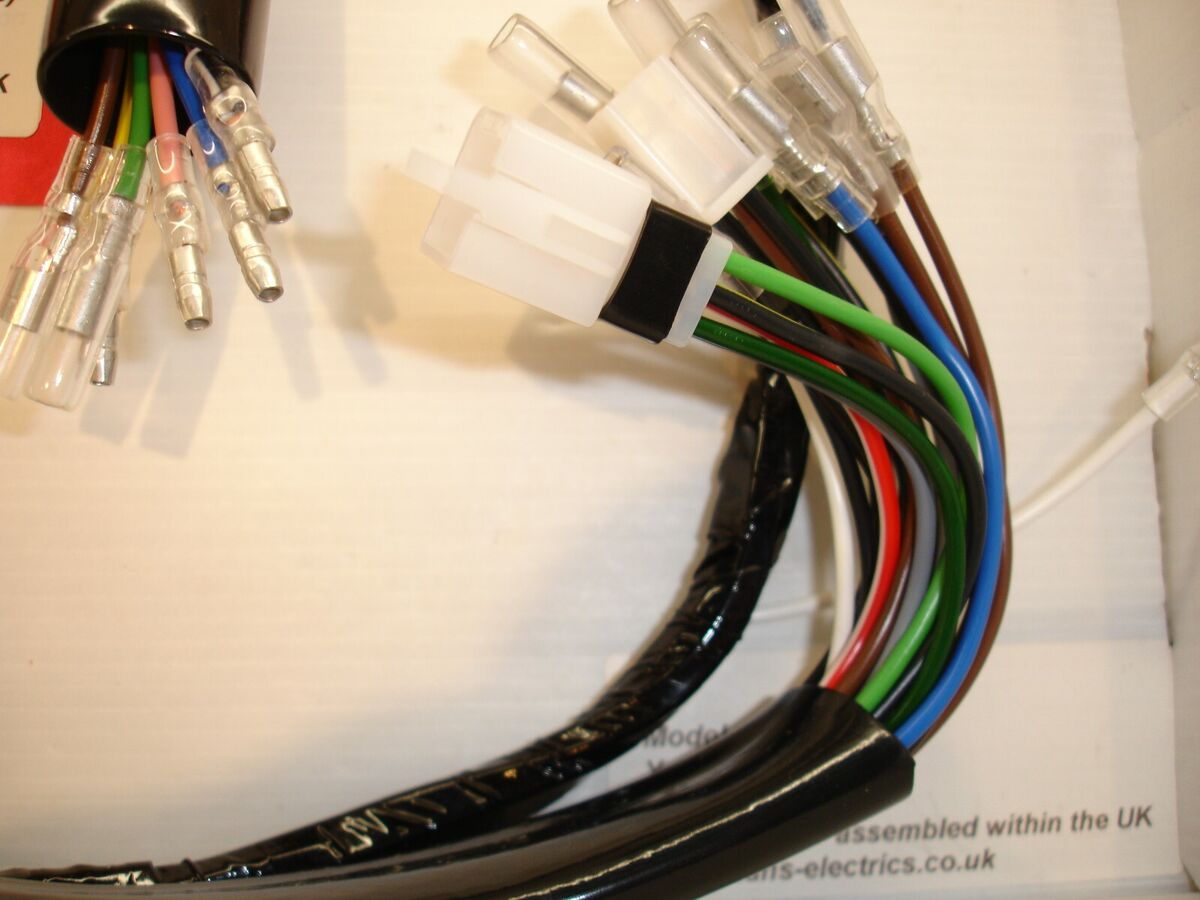 Kawasaki KE100 (B3,4,5,6,7 &10 Replica wire harness 1984-89 Kawasaki KE100 (B3,4,5,6,7 &10 Replica wire harness 1984-89