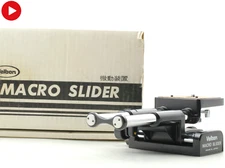 Velbon Macro Slider Focusing Stage Tripod Head Rail From JAPAN [Top MINT in Box]