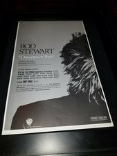 Rod Stewart Downtown Train Rare Original Radio Promo Poster Ad Framed! #7