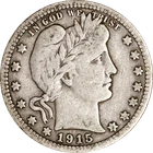 1915-P Barber Quarter