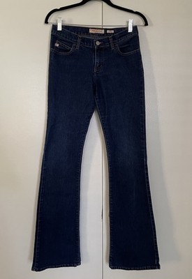 Miss Sixty Women s Low Rise Dark Wash Blue Denim Flare Jeans size 28