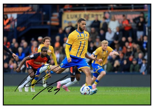 12189. Tyler Roberts Signed Pictures A4 Prints Mansfield Birmingham Leeds etc.