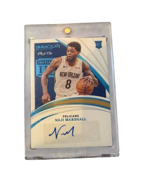 Naji Marshall 2020-21 Panini Immaculate One Of One Rookie Card Auto