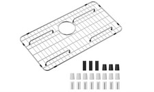 26x14-1/16 Stainless Steel Sink Grid Protector Rear Drain Kitchen Bottom Rack