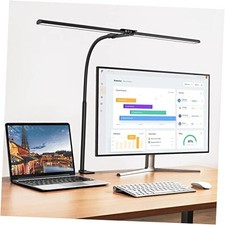LED Desk lamp,Double Head Architect Desk Lamps for Home Office,Extra Black