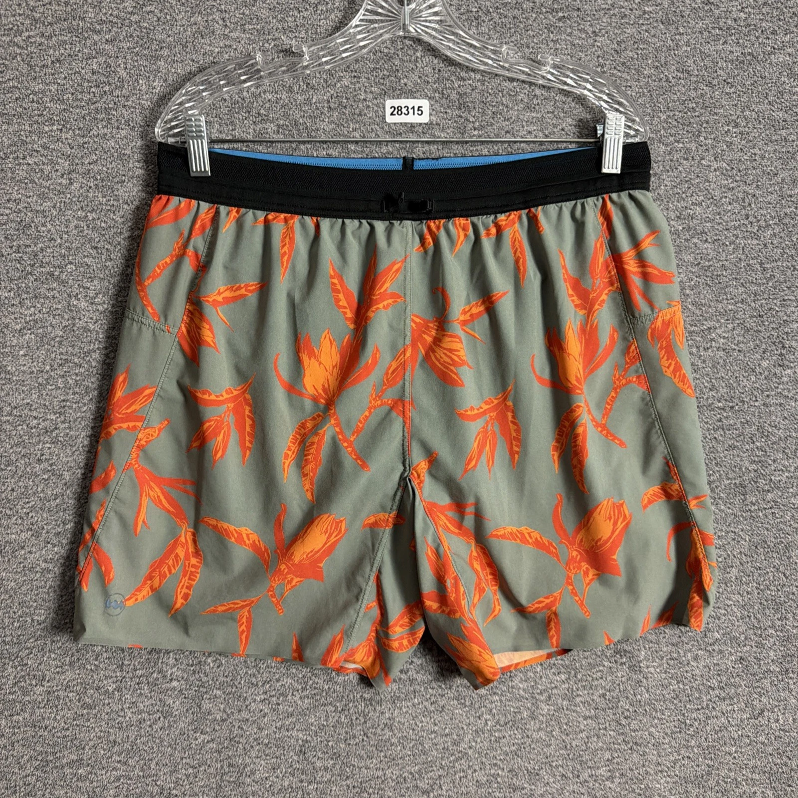 Janji Men's Large Printed 7" Inseam Lined AFO Running Shorts