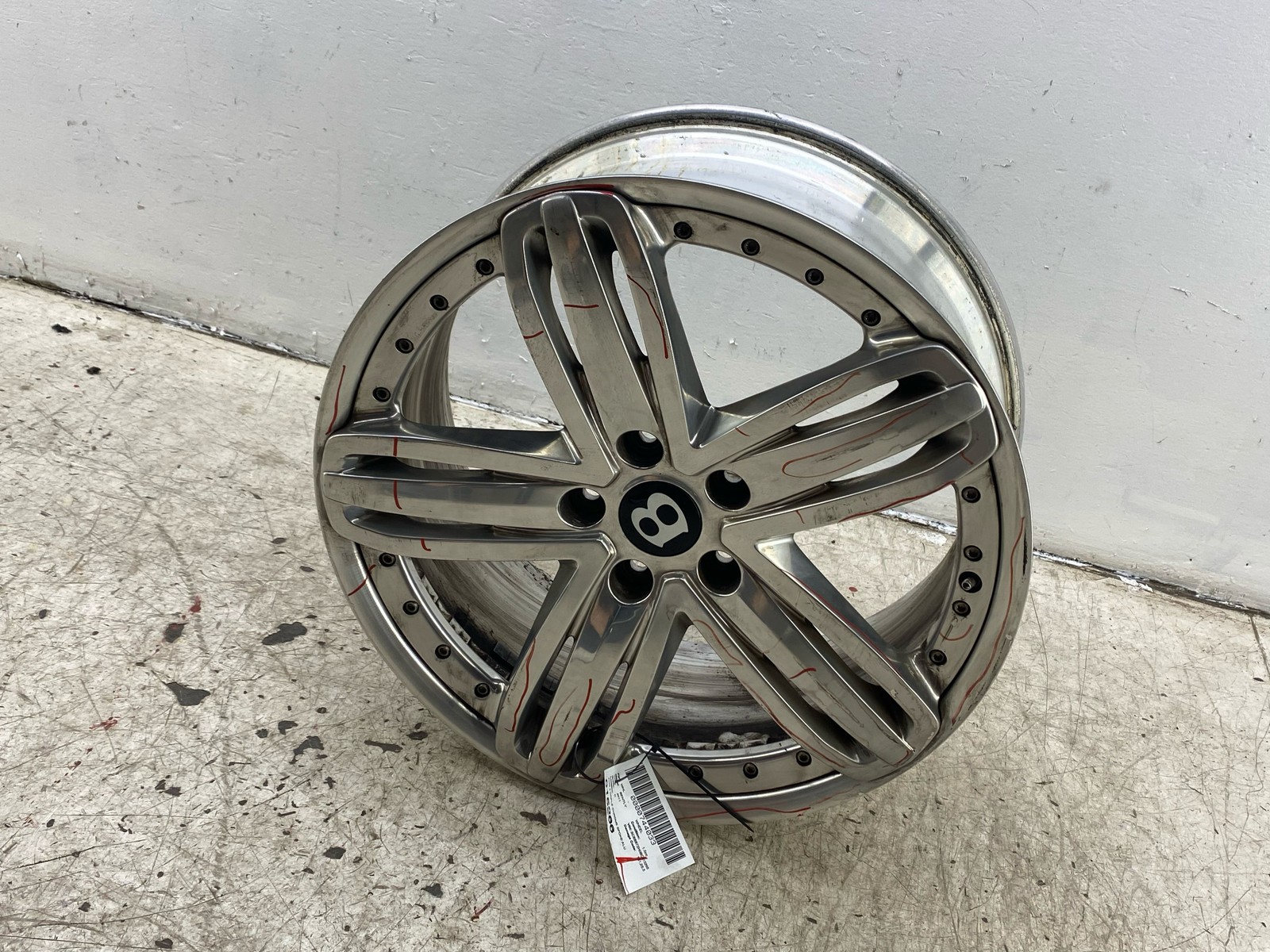2010-2020 BENTLEY MULSANNE OEM 21X9 5 TRIPLE CHROME SPOKE ALUMINUM WHEEL RIM