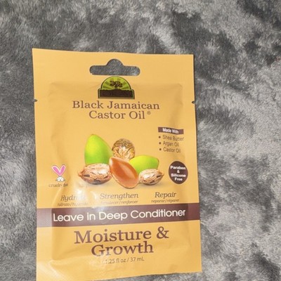 OKAY Black Jamaican Castor Oil Leave-In Conditioner Shea Butter 1.25 fl oz