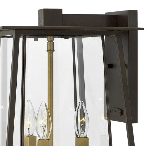 Hinkley Lighting 2105 Walker 3 Light 17-1/2"H Outdoor Wall Sconce - Black - Picture 8 of 12