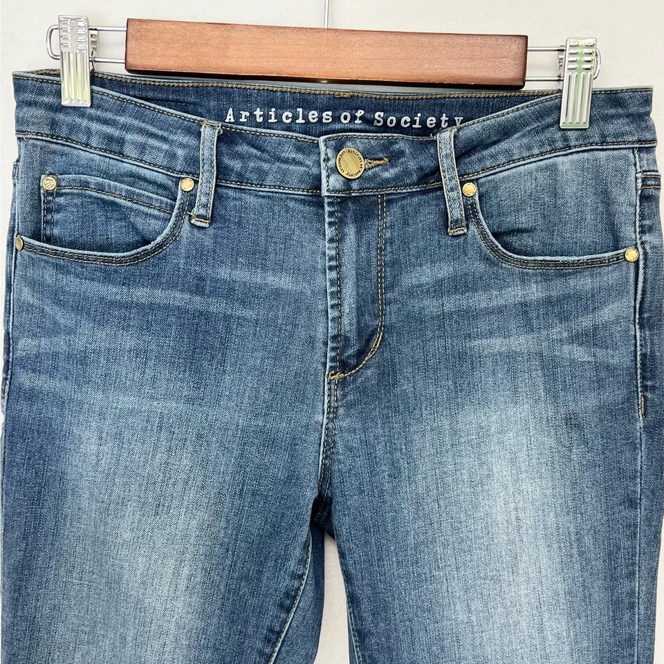 Articles of Society Womens 26 Mya Skinny Jeans Ajax Wash Mid Rise - Image 2 of 4
