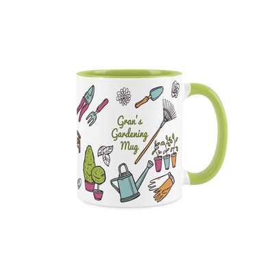 Gran's Gardening Becher - hellgrün Keramik Tee/Kaffee Getränke Tasse Geschenk für Gran