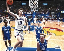 Johnny Furphy Signed 8x10 Photo Indiana Pacers Australia Kansas Jayhawks JSA COA