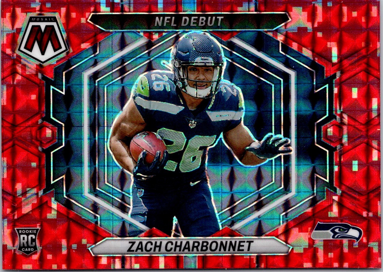2023 Panini Mosaic #ND-11 Zach Charbonnet Red Mosaic