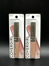 2 Covergirl Clean Invisible Concealer 140 Natural Beige .23oz New Free Shipping