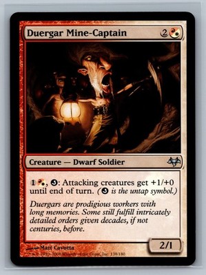 Magic The Gathering Eventide Duergar Mine-Captain #138/180 MTG TCG CCG