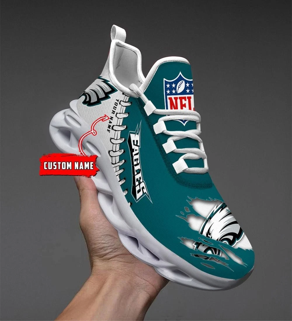Personalized Philadelphia Football Team Eagless Sneaker Max Soul Shoes Adults