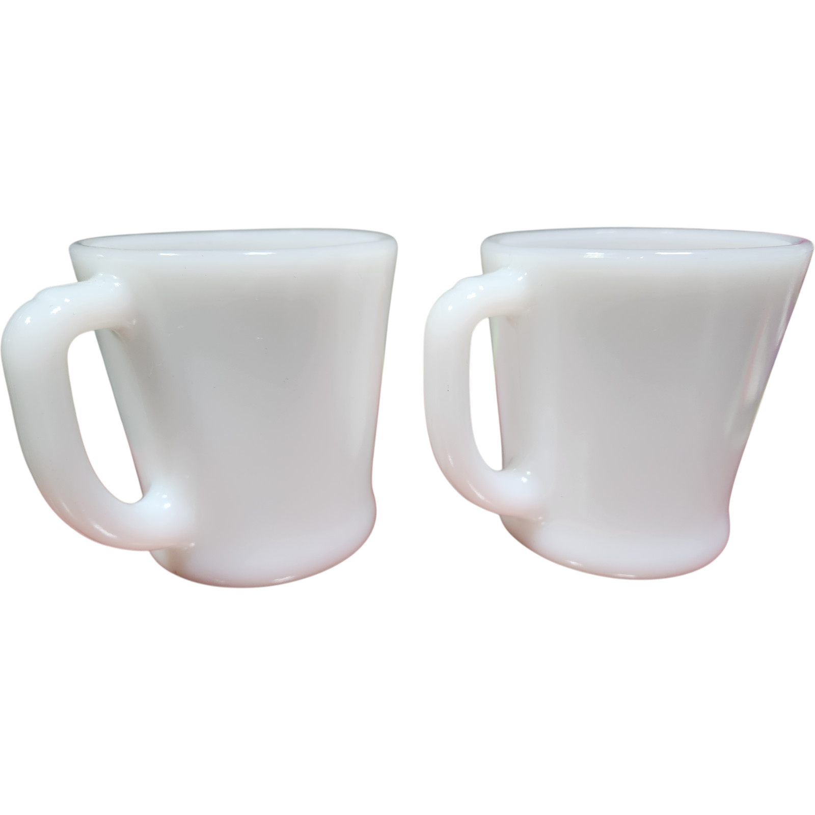 FIRE KING Game Bird COFFEE CUPS Milk Glass Cups:  Canada Goose X2 - Vintage thumbnail 3