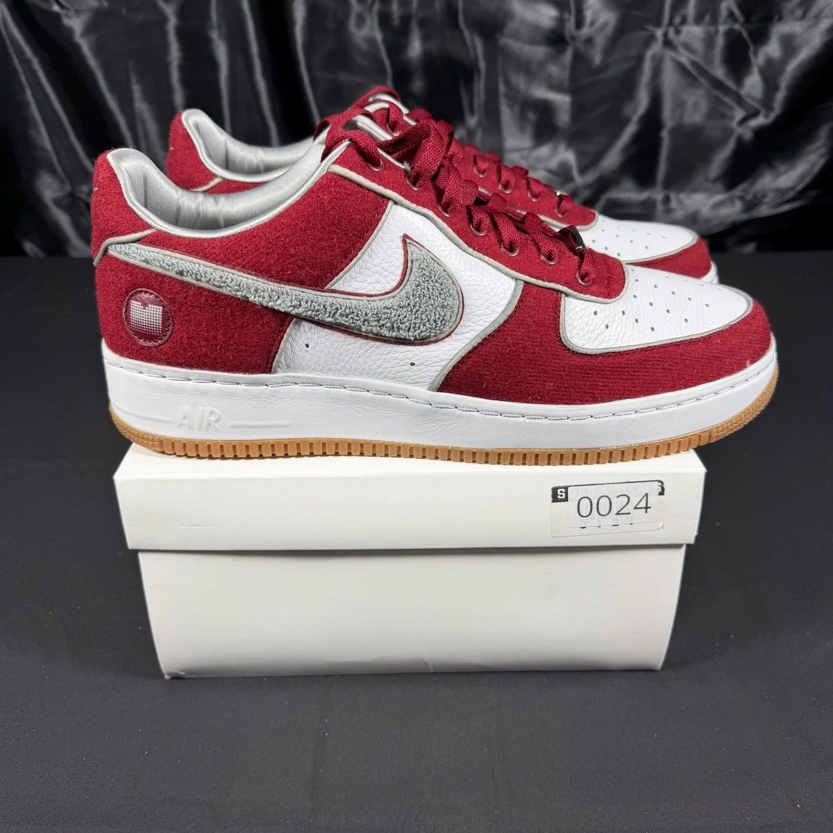 Nike Air Force 1 Low White Team Red | eBay