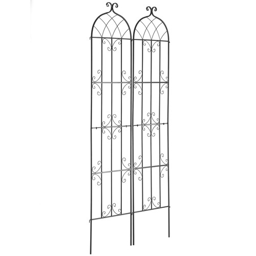 2 Packs Metal Garden Trellis 87" x 20" for Climbing Plant Support Rustproof - Picture 11 of 12