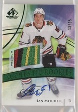 2020-21 SP Game Used Authentic Rookies Green 33/35 Ian Mitchell Patch Auto 0gn4