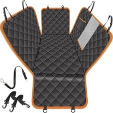 Dog Car Seat Cover for Back Seat, Waterproof Seat Protector Scratchproof ,Black