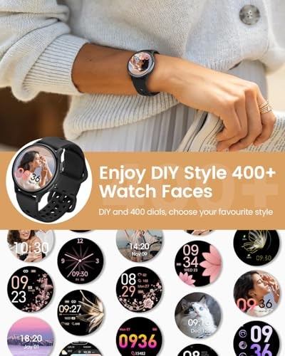 2025 Smart Watches for Women, Waterproof Fitness Tracker - Black (Model G53) - Afbeelding 6 van 6