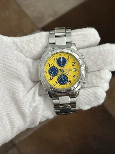 Rare Vintage Seiko 7T92-0CA0 Men’s Chronograph Sports Watch JDM 1990s