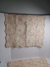 Ballard Designs Mabel Ditsy Floral Quilted Euro Pillow Sham 26" X 26" NWOT