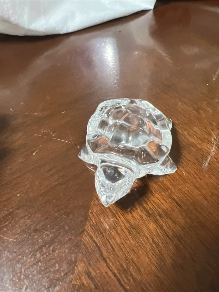 Vtg. Princess House, Pets Clear 24% Lead Crystal Turtle - Image 2 of 4