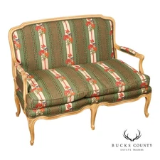 Kindel French Louis XV Style Painted Settee