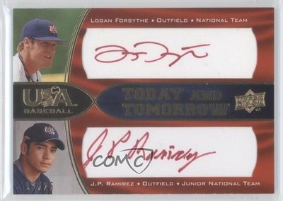 2008 USA Baseball National Teams Red Ink 12/25 Logan Forsythe #TT-11 Auto 0b0