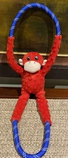 Dog Toy Zippypaws Rope Tugz ZP808 Red Monkey Durable