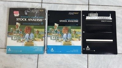Vintage Atari 800 Investment Stock Analysis Series Game CX8107 Complete