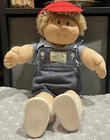 1983/84 Coleco Cabbage Patch Doll Blonde Hair Baseball Outfit Black Signature