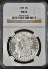 1884 Morgan Silver Dollar - NGC MS63 Toned - ✪COINGIANTS✪