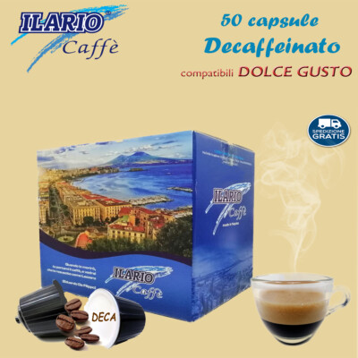 NEAPOLITAN/Italian decaffeinated coffee IN CAPSULE COMPATIBLE SWEET TASTE 50 pcs