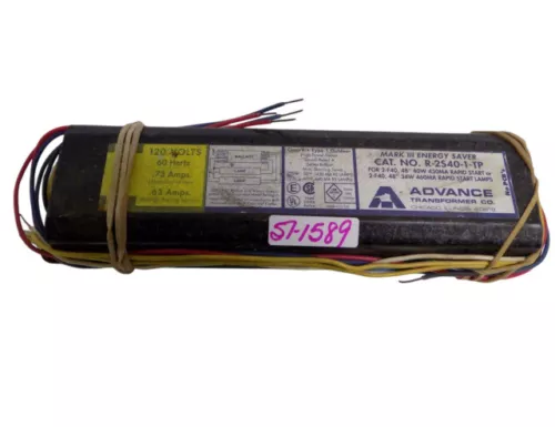 Advance Ballast R-2S40-1-TP  Ballast 2 Lamp 40W, 120V Rapid Start