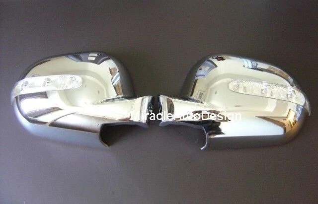 Cubiertas cromadas para espejos retrovisores 2 puertas + indicadores de giro LED 1995-2004 Mercedes Ben W163 ML Foto 2 de 4