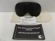 Gray Replacement Lens for Military Issued Sun, Wind, & Dust Ballistic Goggles 