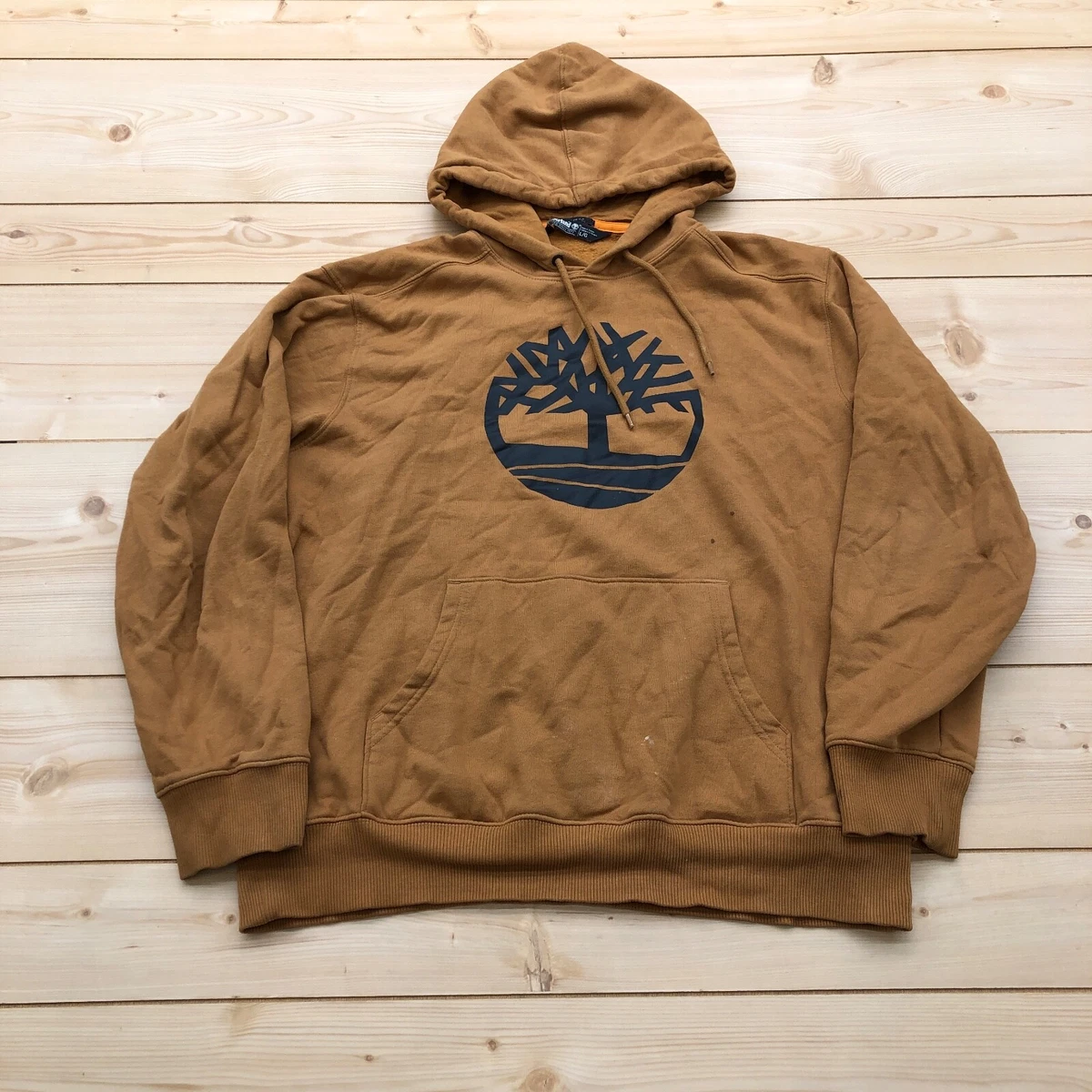 Timberland brown hoodie cheap