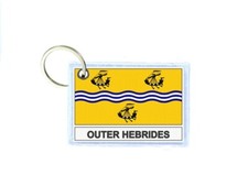 Keychain Double-Sided Print United Kingdom Flag Hebrides