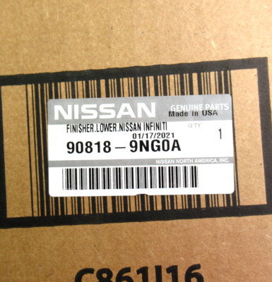 Genuine OEM Nissan 90818-9NG0A Back Door Trunk Finisher Assy | eBay